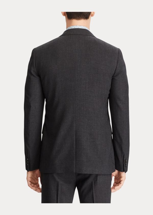 Ralph Lauren Wool Suit Jacket Tmavě Šedé | WNci3aO7