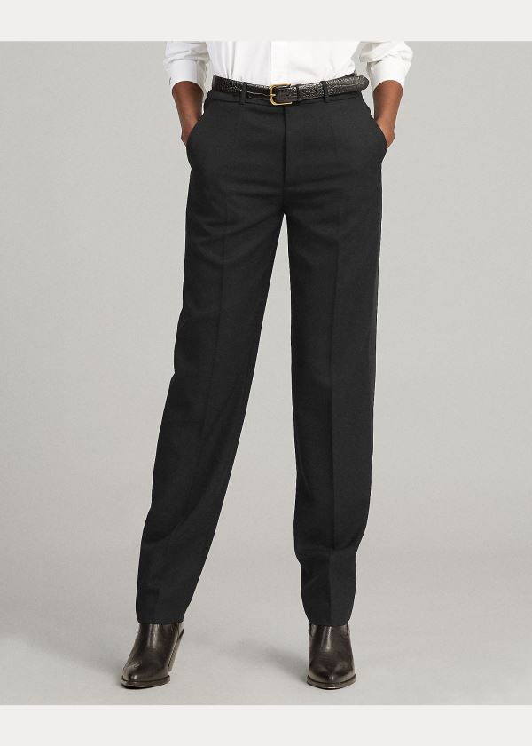 Ralph Lauren Wool Tuxedo Pant Černé | j7vokada