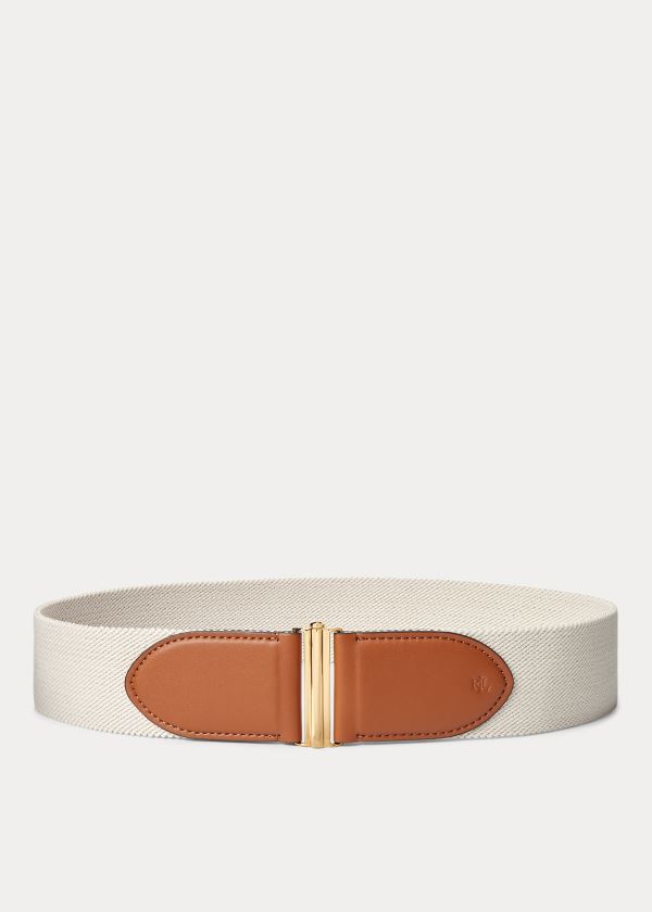 Ralph Lauren Woven Stretch Belt Hnědé | IMplTBUt