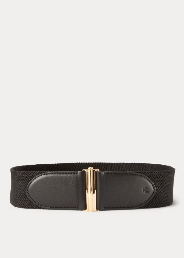 Ralph Lauren Woven Stretch Belt Černé | HJ7OsVOd