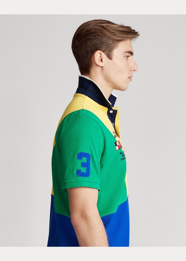 Ralph Lauren Yacht Club Mesh Polo Shirt - All Fits Žluté Viacfarebný | QruVJlR8
