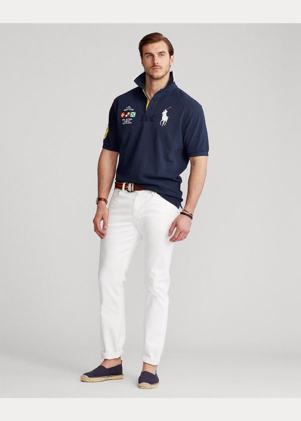 Ralph Lauren Yacht Club Mesh Polo Shirt Tmavě Blankyt | eyqDbeeq