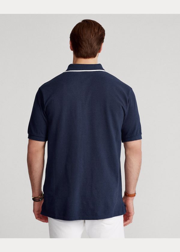 Ralph Lauren Yacht Club Mesh Polo Shirt Tmavě Blankyt | eyqDbeeq