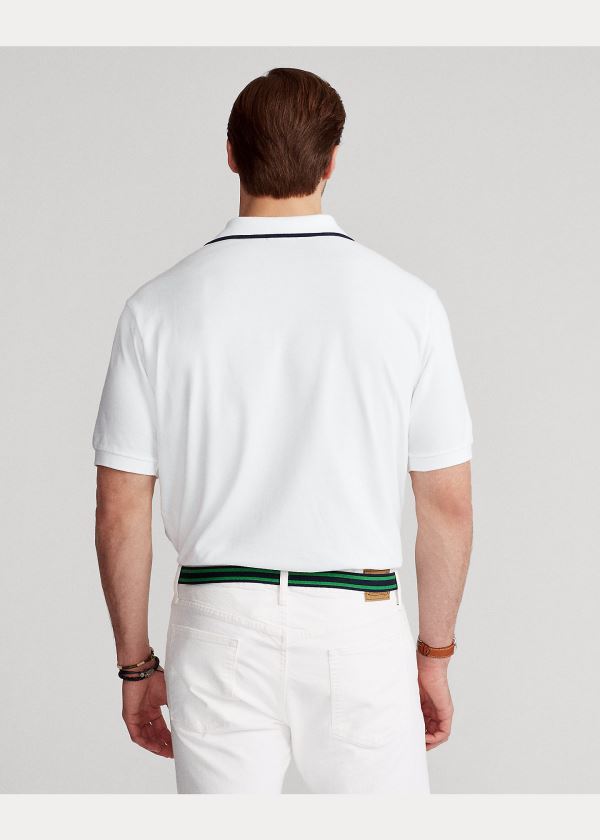 Ralph Lauren Yacht Club Mesh Polo Shirt Bílé | nGmllmtn