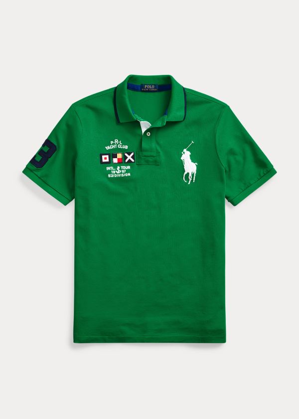 Ralph Lauren Yacht Club Mesh Polo Shirt - All Fits Zelene | oS7VhP0n