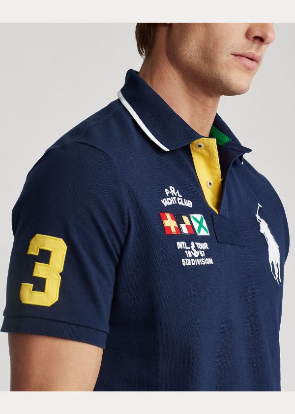 Ralph Lauren Yacht Club Mesh Polo Shirt - All Fits Tmavě Blankyt | pgzSJzWM