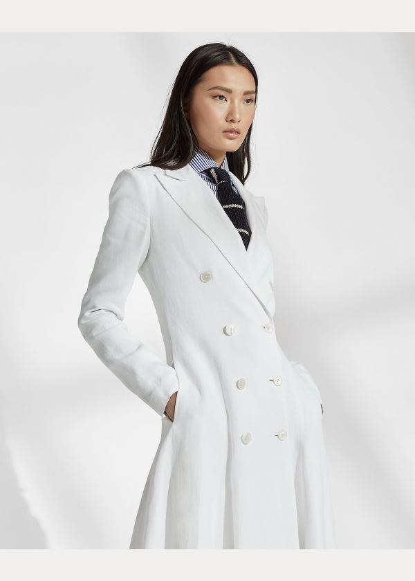 Ralph Lauren Zoie Linen-Blend Day Šaty Béžový | eQy05nHq