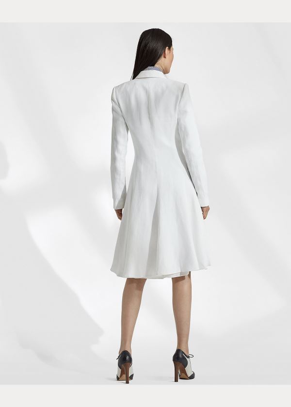 Ralph Lauren Zoie Linen-Blend Day Šaty Béžový | eQy05nHq