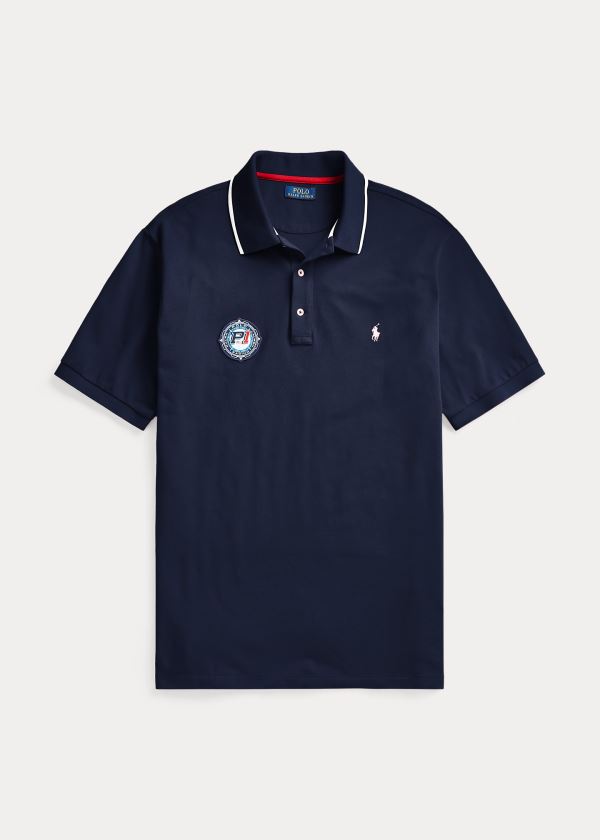 Ralph Lauren Závodní Mesh Polo Shirt Tmavě Blankyt | 18sqAEeU