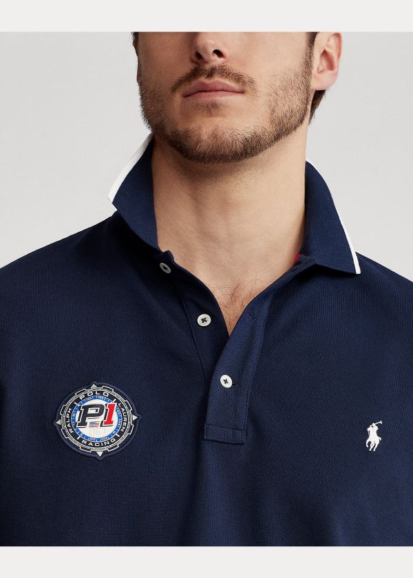 Ralph Lauren Závodní Mesh Polo Shirt Tmavě Blankyt | 18sqAEeU