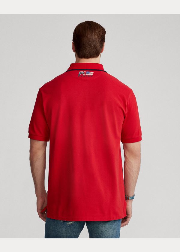 Ralph Lauren Závodní Mesh Polo Shirt Červené | kB8lJDzB