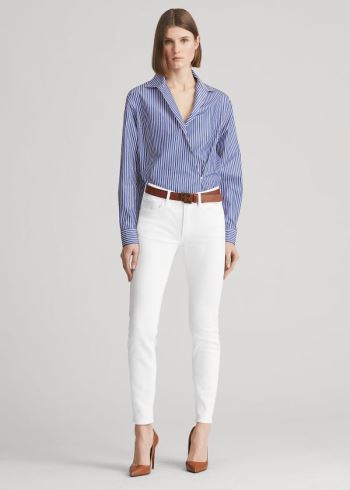 Ralph Lauren 400 Matchstick Jean Bílé | Xyk9VUZ6