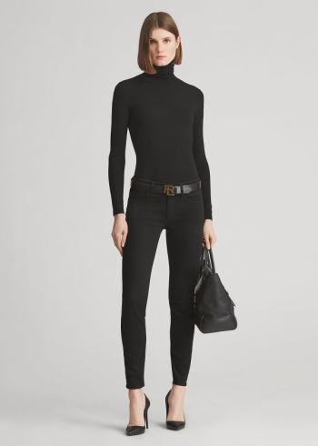 Ralph Lauren 400 Matchstick Jean Černé | gx2cZ4kJ