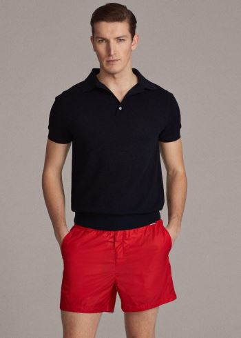 Ralph Lauren 4½-Inch Swim Trunk Červené | K5ktCr96
