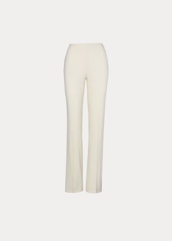 Ralph Lauren Alandra Wool Crepe Pant Krém | PpKyedOy