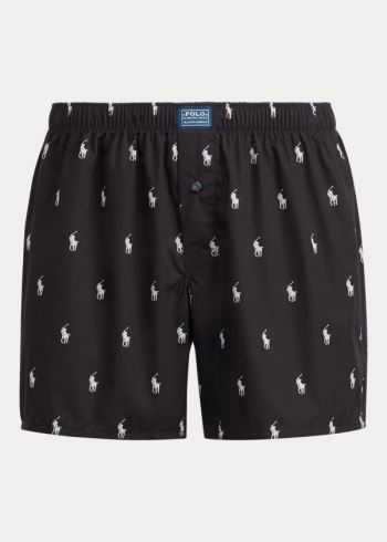 Ralph Lauren Allover Pony Boxerské Černé | pDdYu0D8