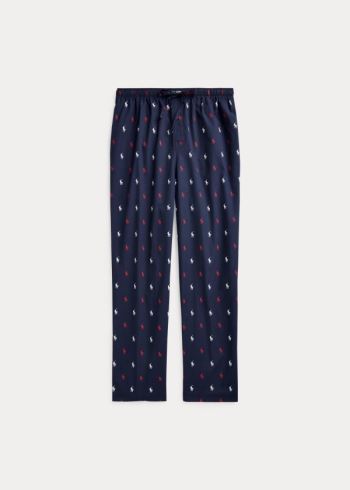 Ralph Lauren Allover Pony Pajama Pant Tmavě Blankyt Červené | 6izFIw0w