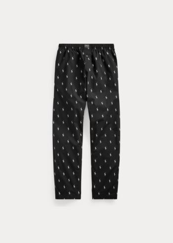 Ralph Lauren Allover Pony Pajama Pant Černé | s5OkjUfY