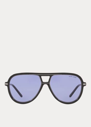 Ralph Lauren Automotive Pilot Sunglasses Černé | h1aStCGi