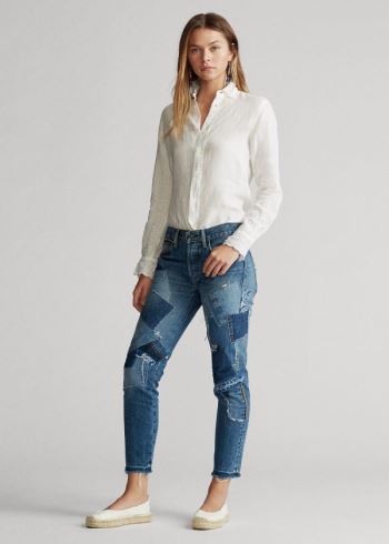 Ralph Lauren Avery Boyfriend Jean Blankyt Blankyt Světle Modré | s1EwRfHj