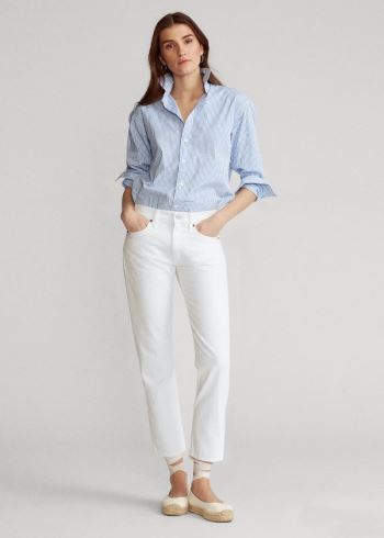 Ralph Lauren Avery Boyfriend Jean Bílé | xbhxMjfq