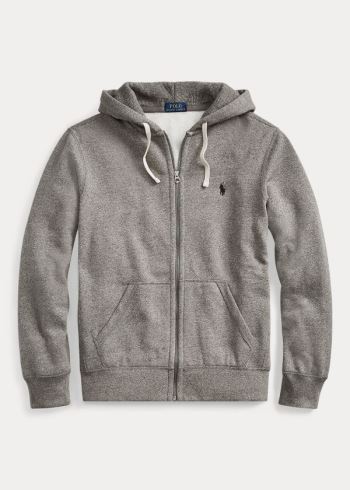 Ralph Lauren Bavlněné-Blend-Fleece Hoodie Šedé | dZbQAYwg
