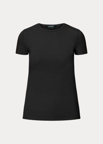 Ralph Lauren Bavlněné-Blend T-Shirt Černé | Cd8GJXTk