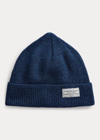 Ralph Lauren Bavlněné Cap Indigo | njIRcUje