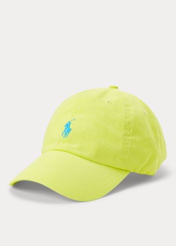 Ralph Lauren Bavlněné Chino Neon Ball Cap Světle Zelene | KZWpEQqG