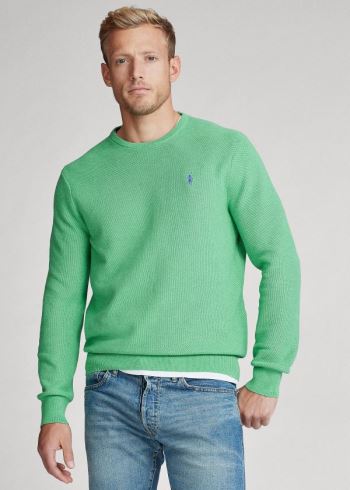 Ralph Lauren Bavlněné Crewneck Svetrové Zelene | RTdLsegj