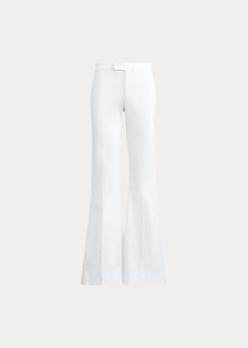 Ralph Lauren Bavlněné Flare Pant Bílé | KT8qan5g