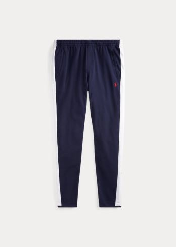 Ralph Lauren Bavlněné Interlock Track Pant Tmavě Blankyt | c6BTCGKP