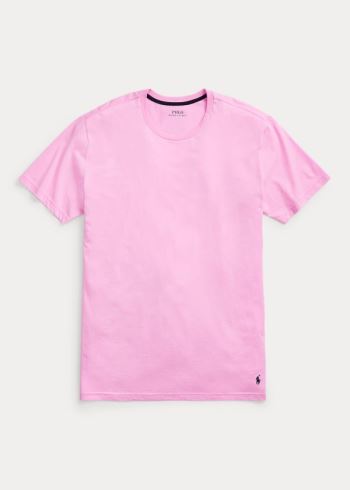 Ralph Lauren Bavlněné Jersey Sleep Shirt Růžové Blankyt | 7LGKwtFF