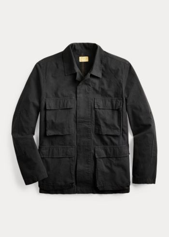 Ralph Lauren Bavlněné Ripstop Field Jacket Černé | Ub1H3Gfp
