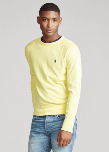 Ralph Lauren Bavlněné Spa Terry Sweatshirt Žluté | 2X37GBBQ