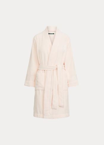 Ralph Lauren Bavlněné Terry Cloth Robe Světle Růžové | ej2p1cjp