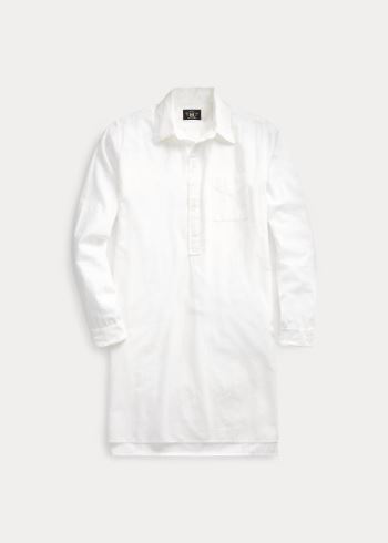 Ralph Lauren Bavlněné Tunic Šaty Bílé | soPuvceP
