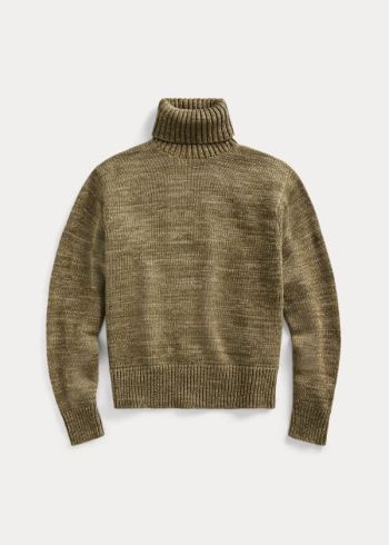 Ralph Lauren Bavlněné Turtleneck Svetrové Zelene | dsGdzMRx