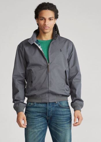 Ralph Lauren Bavlněné Twill Jacket Šedé | 58pq2Yso