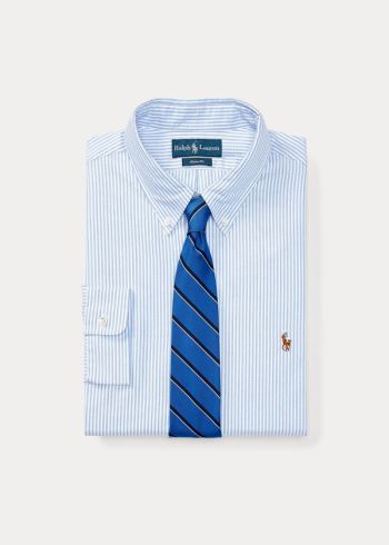 Ralph Lauren Bengal-Striped Oxford Blankyt Bílé | FNtMDMBJ