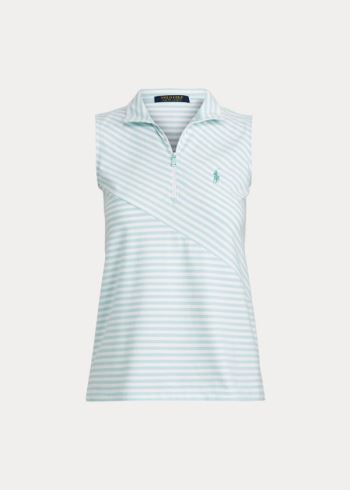 Ralph Lauren Bez Rukávů Golfové Quarter-Zip Blankyt Bílé | WIR31gft