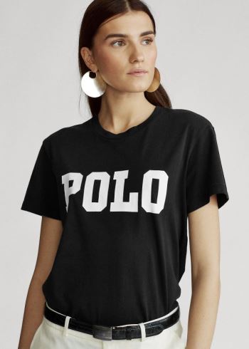 Ralph Lauren Big Fit Polo Bavlněné Tee Černé | 3ctiEXAU