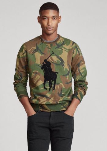 Ralph Lauren Big Pony Camo Sweatshirt Maskáčové | 59jXbPt4
