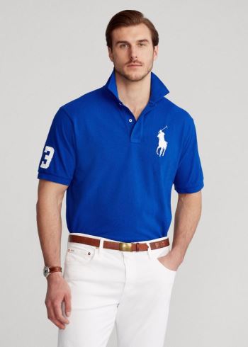 Ralph Lauren Big Pony Mesh Polo Shirt Blankyt Královská Modrá | 0Bae01Vc