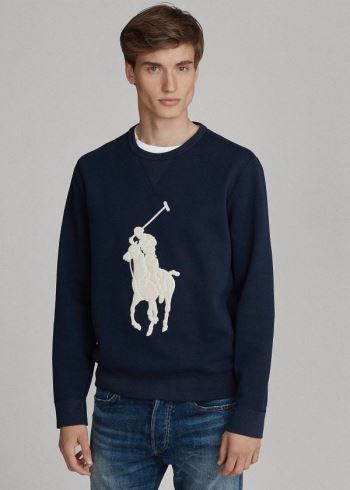 Ralph Lauren Big Pony Sweatshirt Tmavě Blankyt | DFHot7BZ