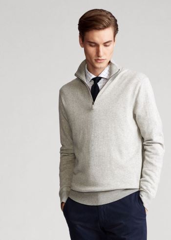 Ralph Lauren Birdseye Bavlněné-Blend Svetrové Šedé | iYoE22Zx