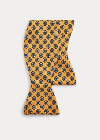 Ralph Lauren Block-Print Silk Bow Tie Žluté | bJhH9Jlo