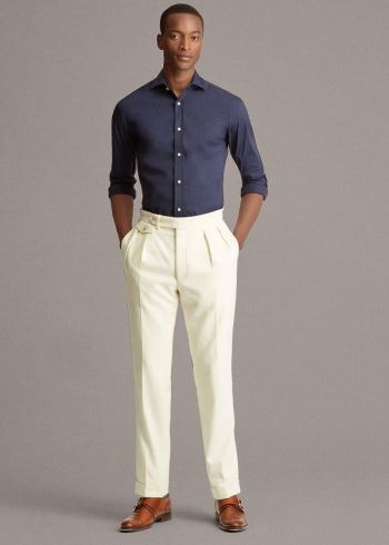 Ralph Lauren Bond Stretch Šaty Shirt Tmavě Blankyt | Bq3zmQuV