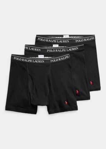 Ralph Lauren Boxerské Brief 3-Pack Černé | YNx6tCCI