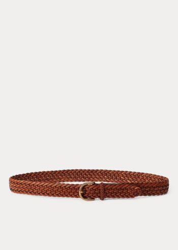Ralph Lauren Braided Vachetta Læder Belt Hnědé | 2i7fQHX0
